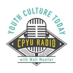 Logo for "Youth Culture Today" featuring "CPYU Radio" with a microphone icon, styled in turquoise and yellow on a white background.