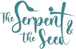 "The Serpent & the Seed" text with a snake incorporated into the 'S' and a bird perched on the '&'.